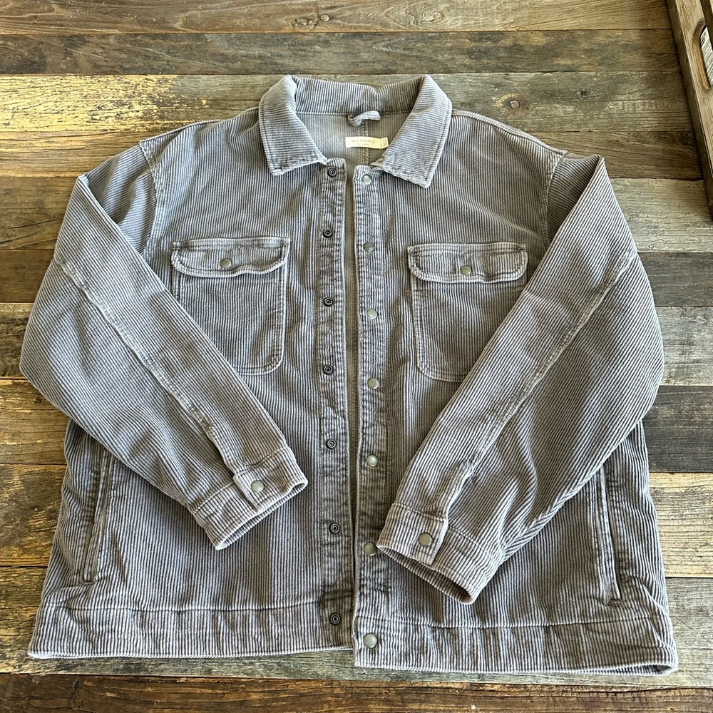 All Saints Men’s Corduroy Jacket - Brown - Size XXL